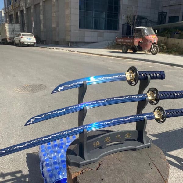 Blue Katana Sword Set