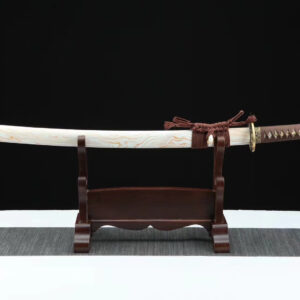 White And Brown Waves Katana