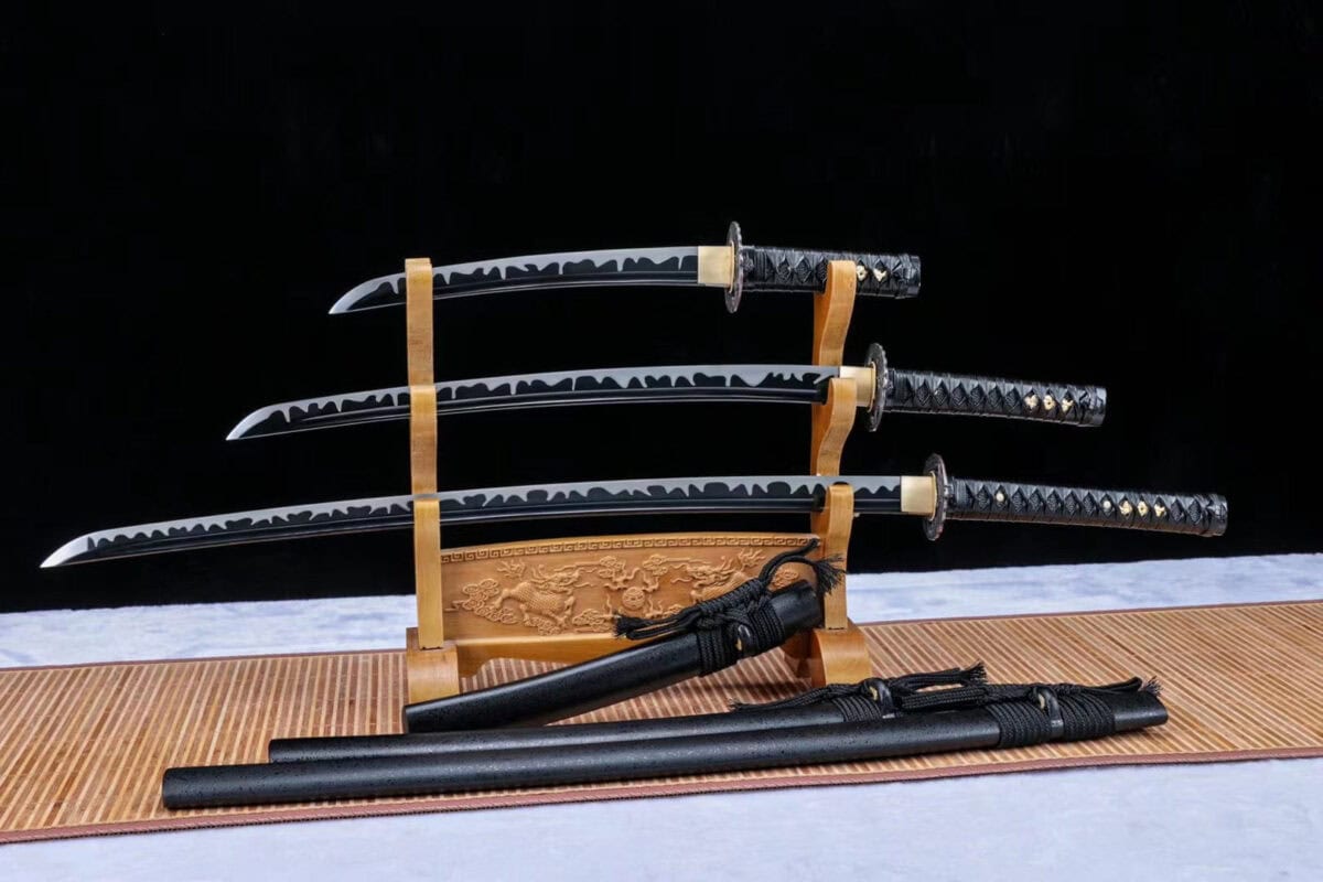 Black Flame Japanese Sword Set