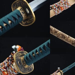 Yellow Dragon Katana Sword