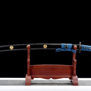 Black And Blue Mitsudomoe Katana