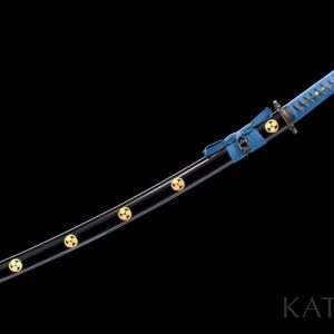 Black And Blue Mitsudomoe Katana