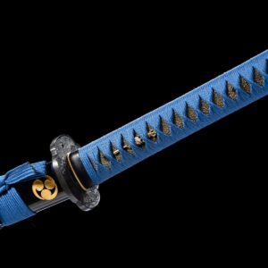 Black And Blue Mitsudomoe Katana