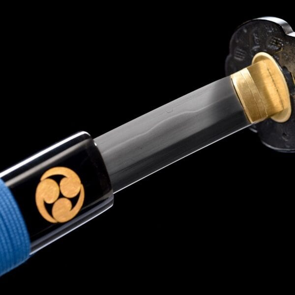 Black And Blue Mitsudomoe Katana
