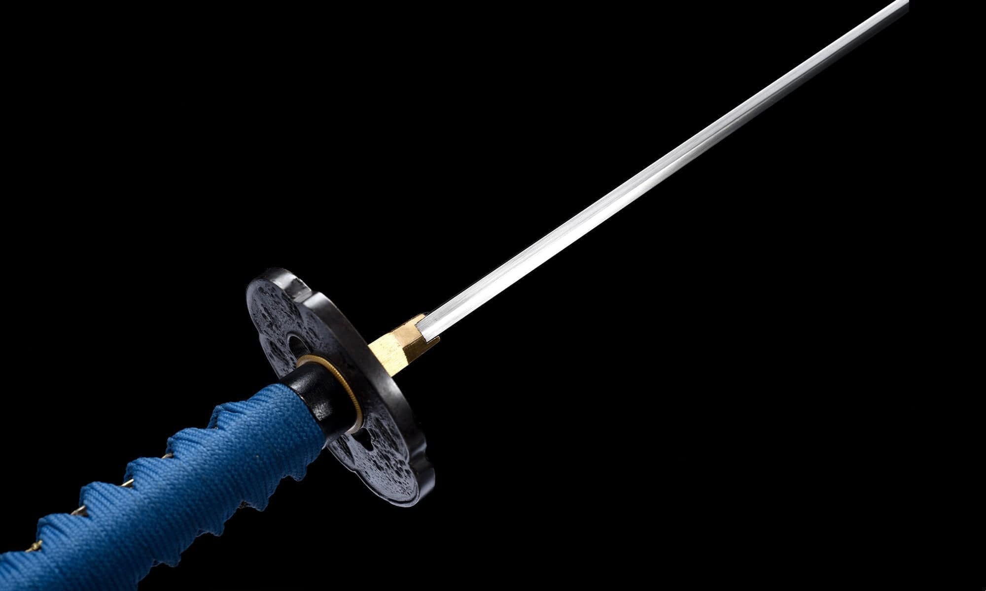 Black And Blue Mitsudomoe Katana