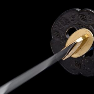Black And Blue Mitsudomoe Katana
