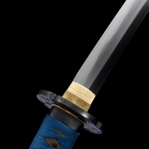 Black And Blue Mitsudomoe Katana