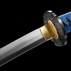Black And Blue Mitsudomoe Katana