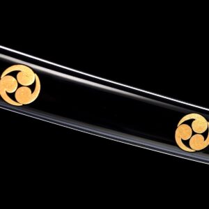 Black And Blue Mitsudomoe Katana