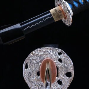 Japanese Sword Set Black Blue