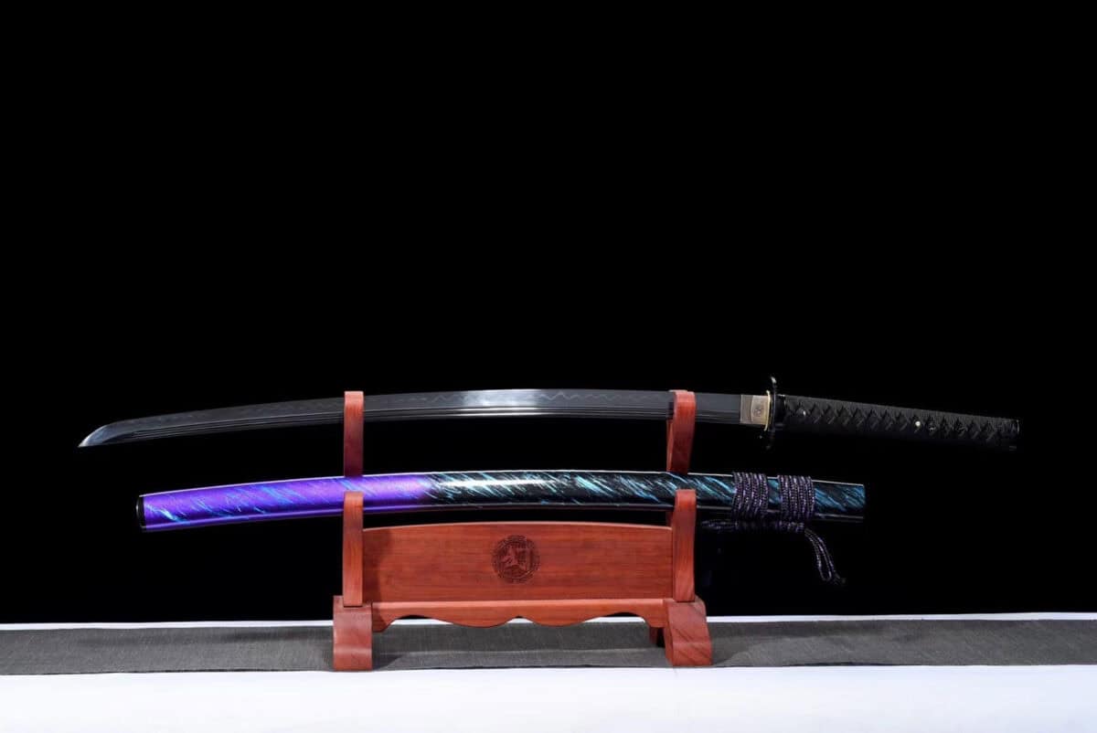 Black And Purple Katana