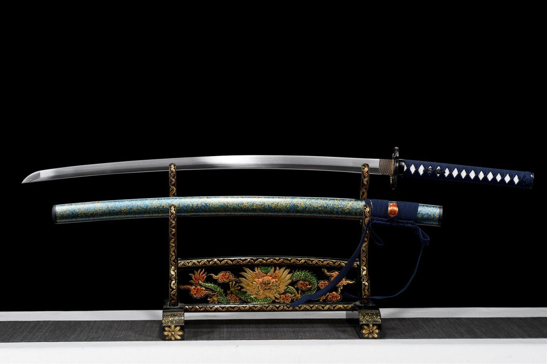 Blue And Yellow Katana