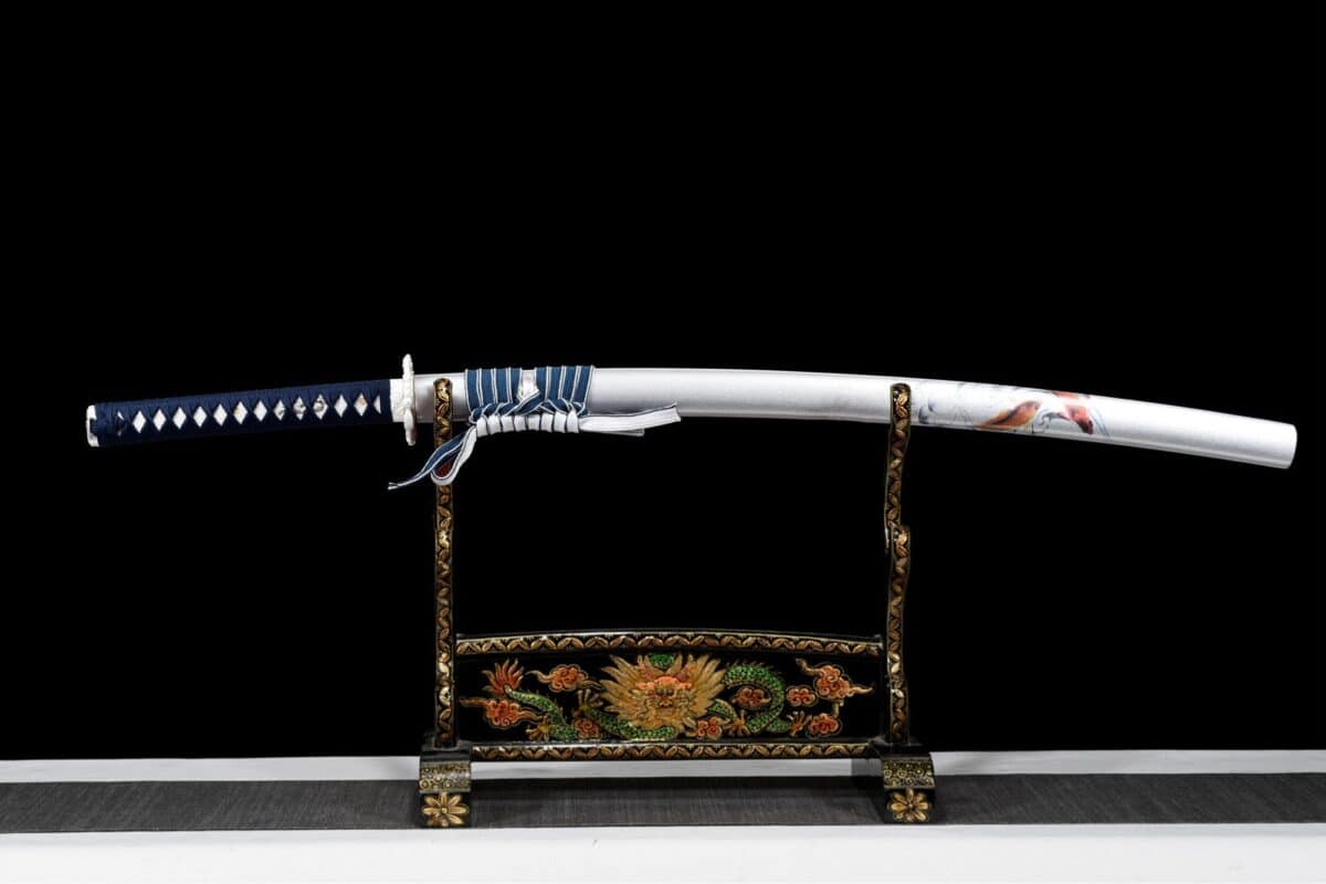 White Tanto And Katana Set