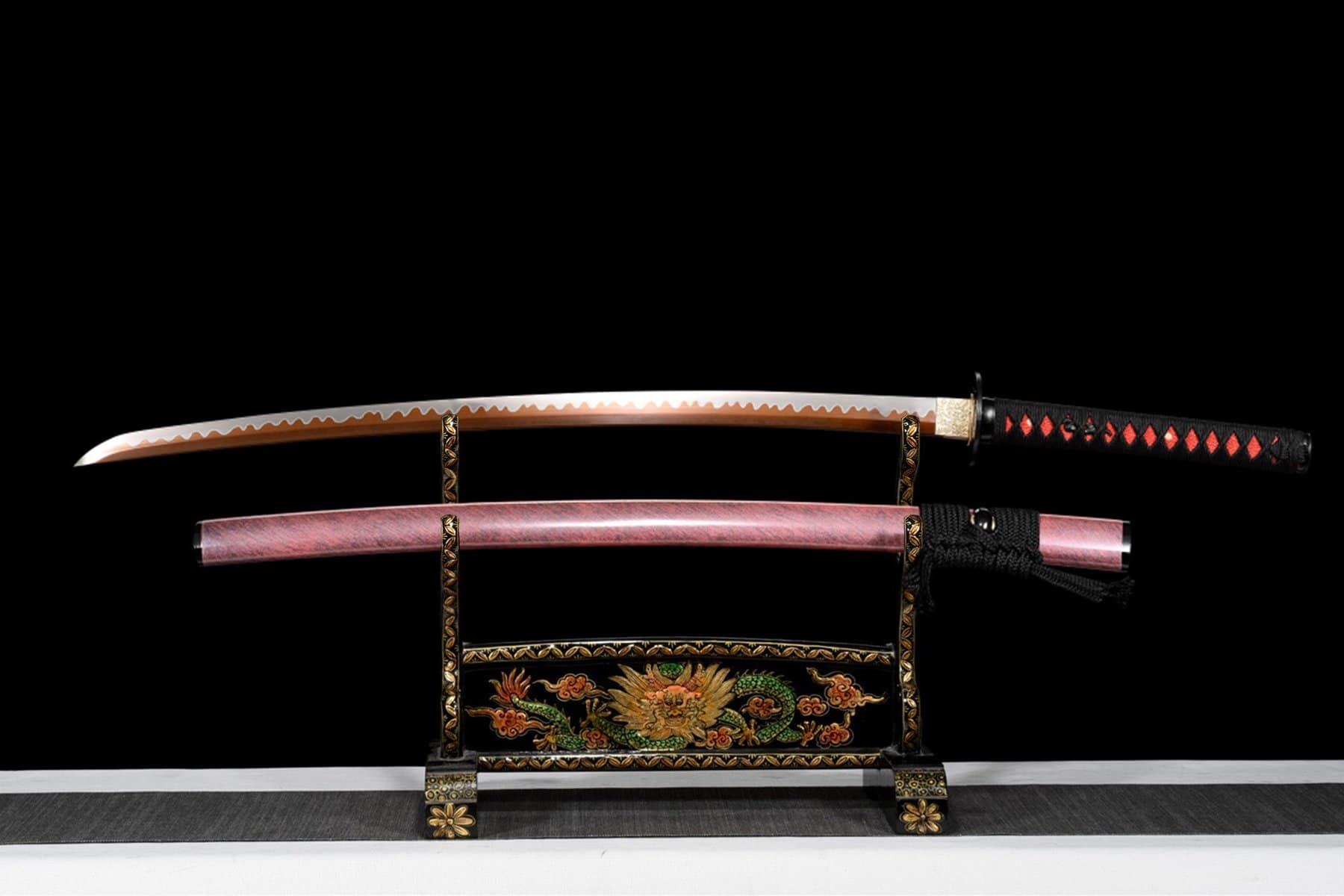 Orange Blade Pink Katana