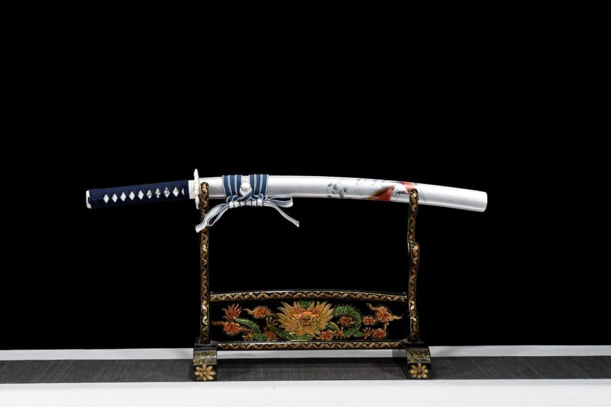 White Tanto And Katana Set