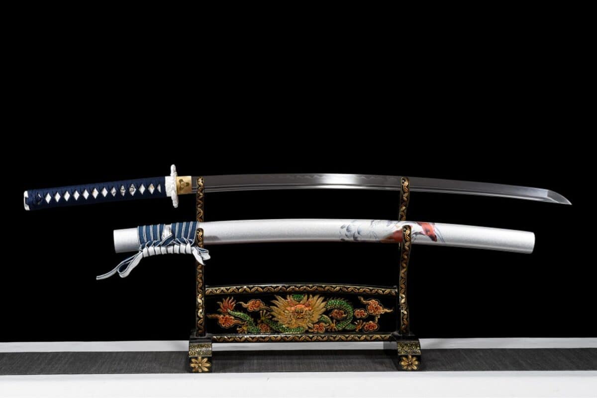 White Tanto And Katana Set