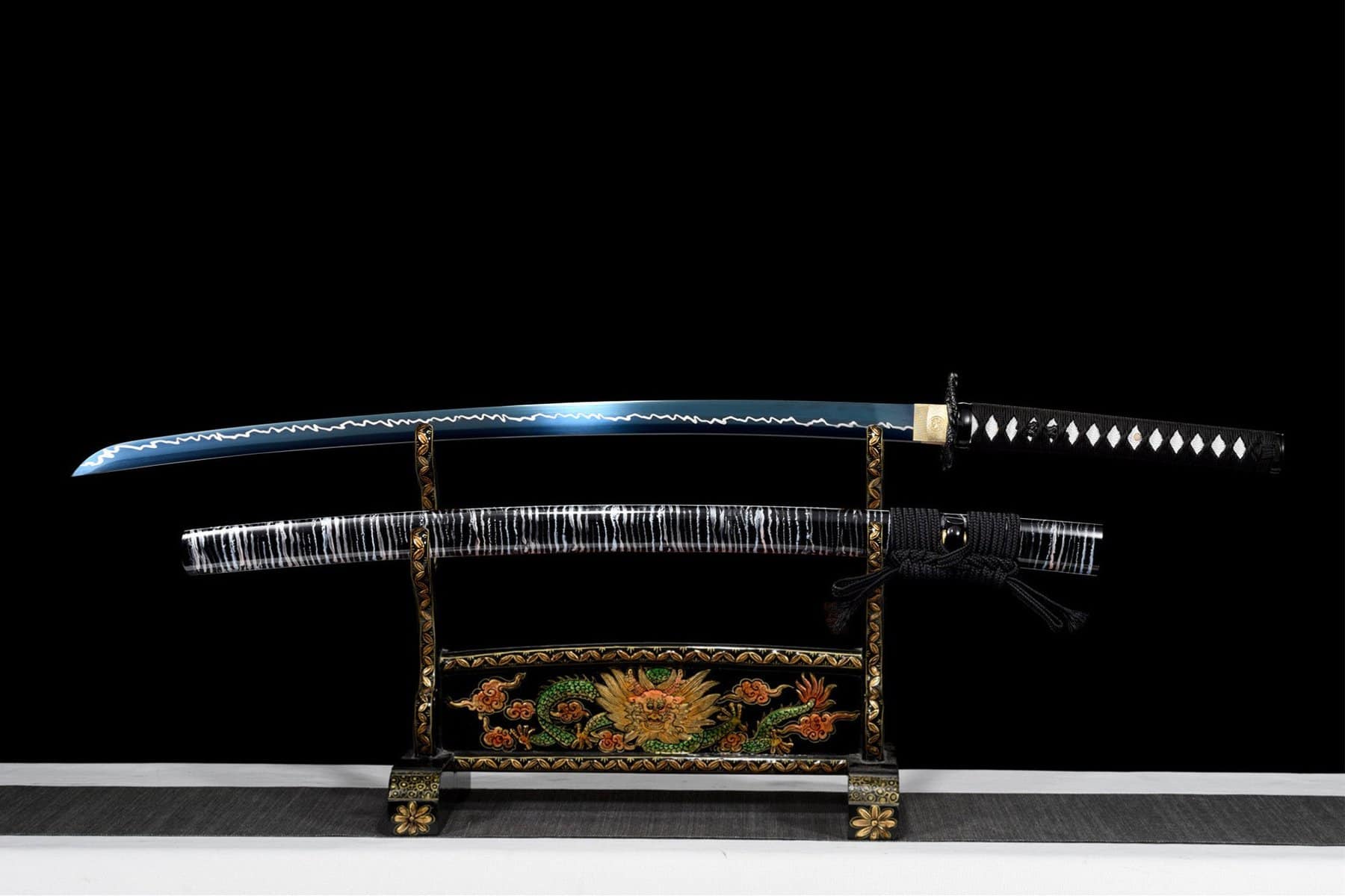 Zebra Katana Blue Blade