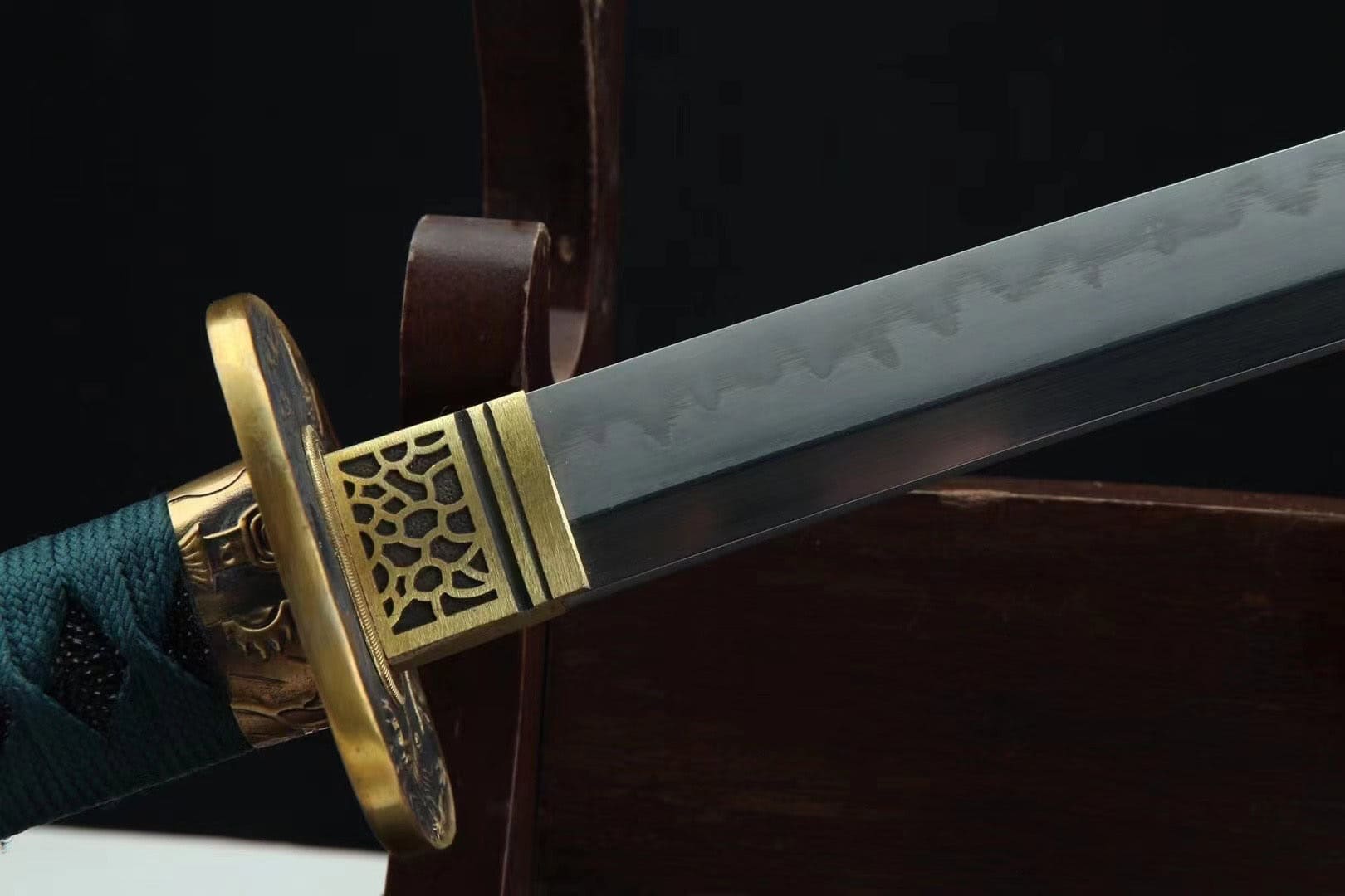 Yellow Dragon Katana Sword