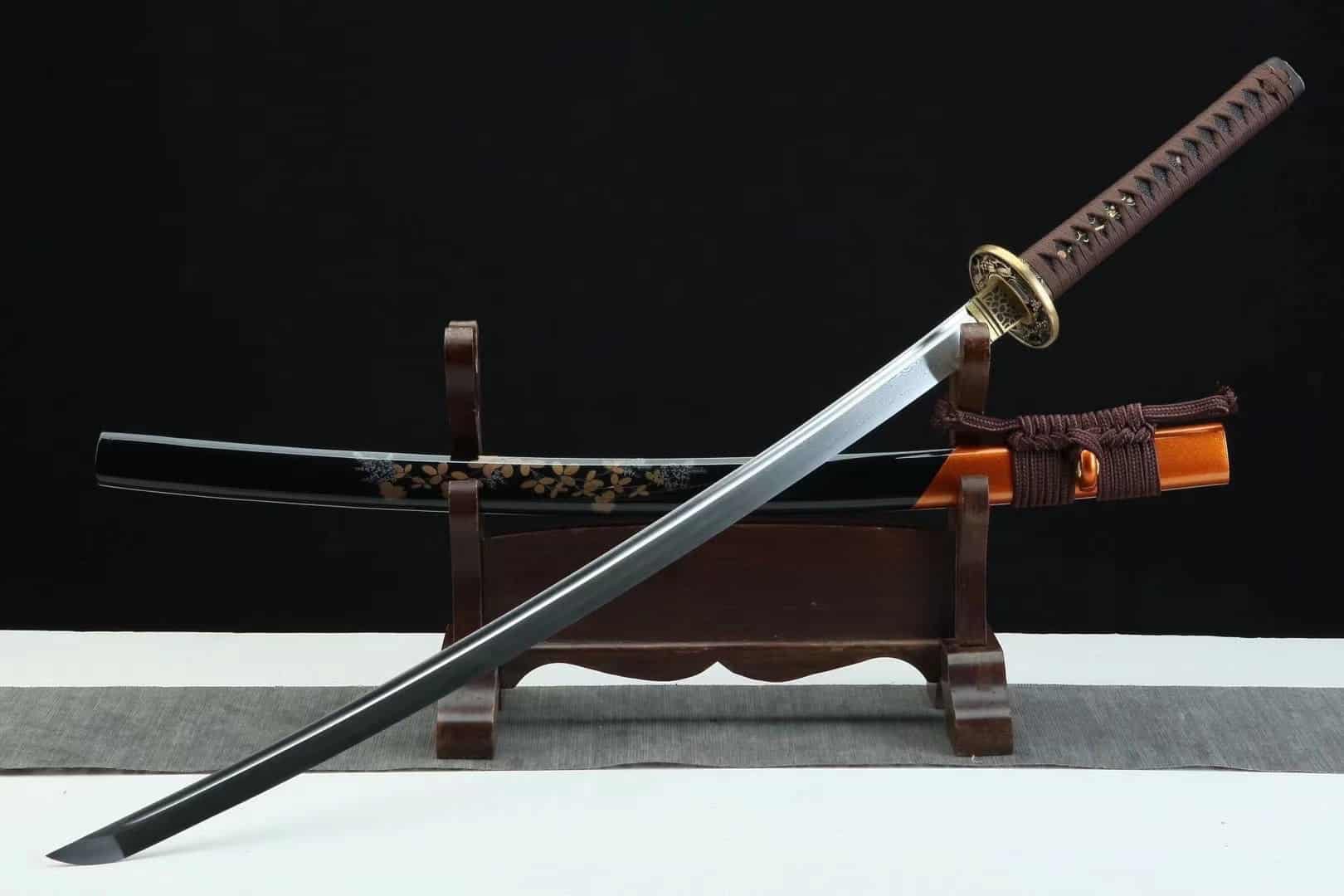 Damascus Falling Flower Katana