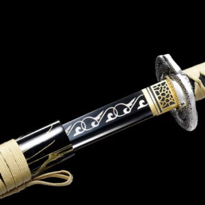 Katana Black And Gold Hilt