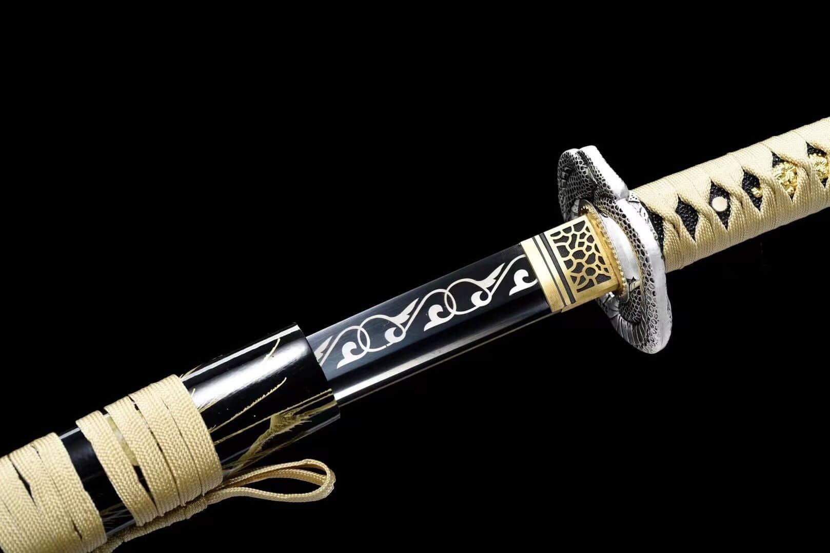 Katana Black And Gold Hilt