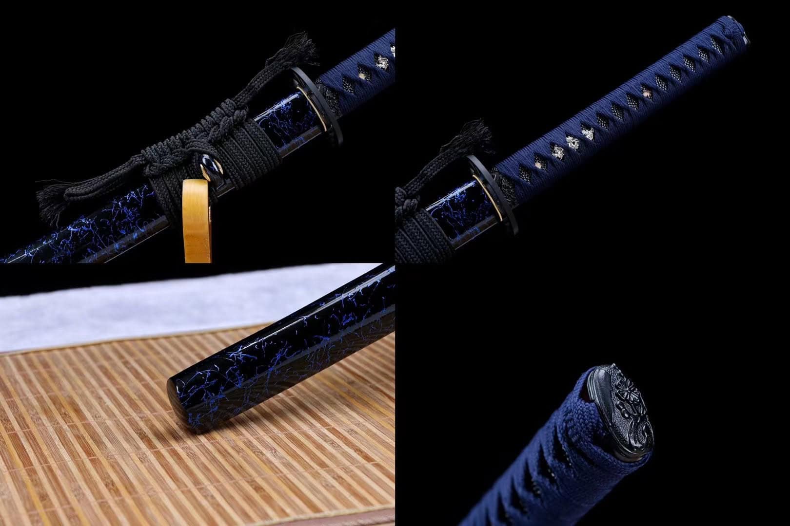 Blue Katana Sword Set