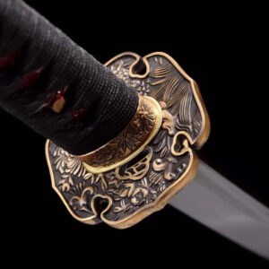 Red Copper Damascus Katana