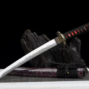 White And Purple Japanese Sword Set