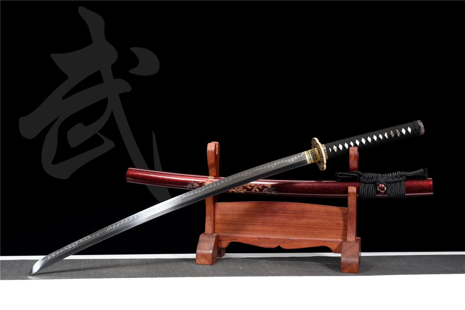 Red Katana Art Flower