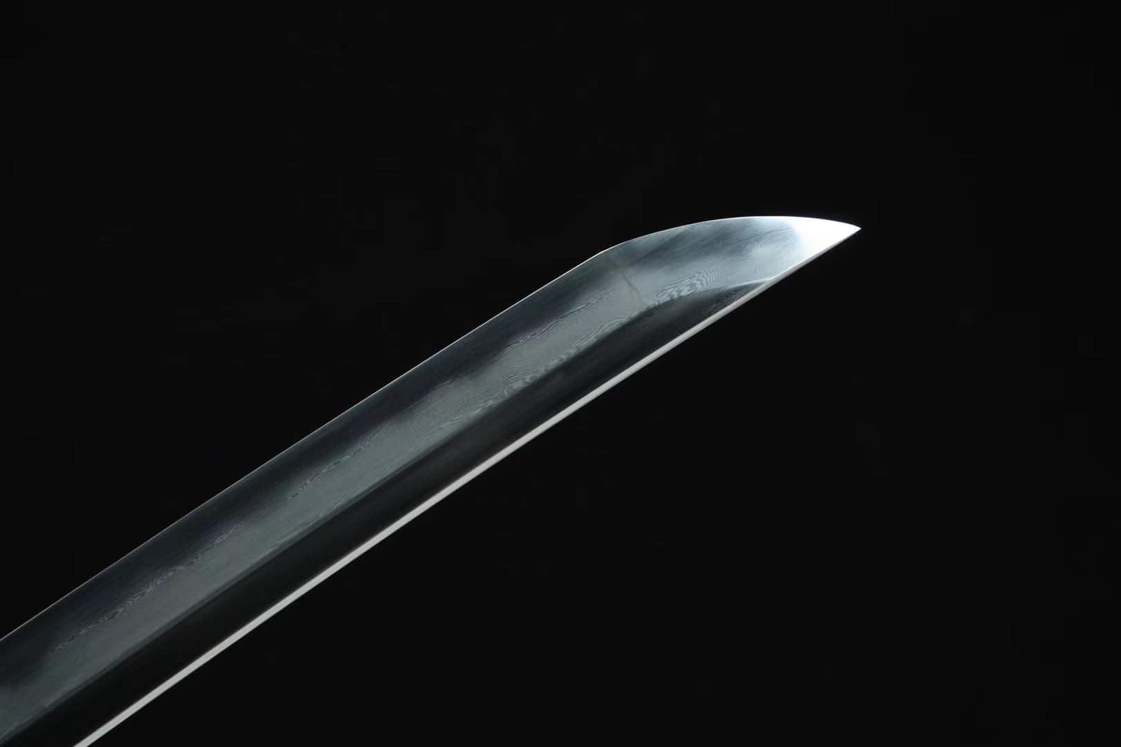 Black Katana Golden Flower Tsuba