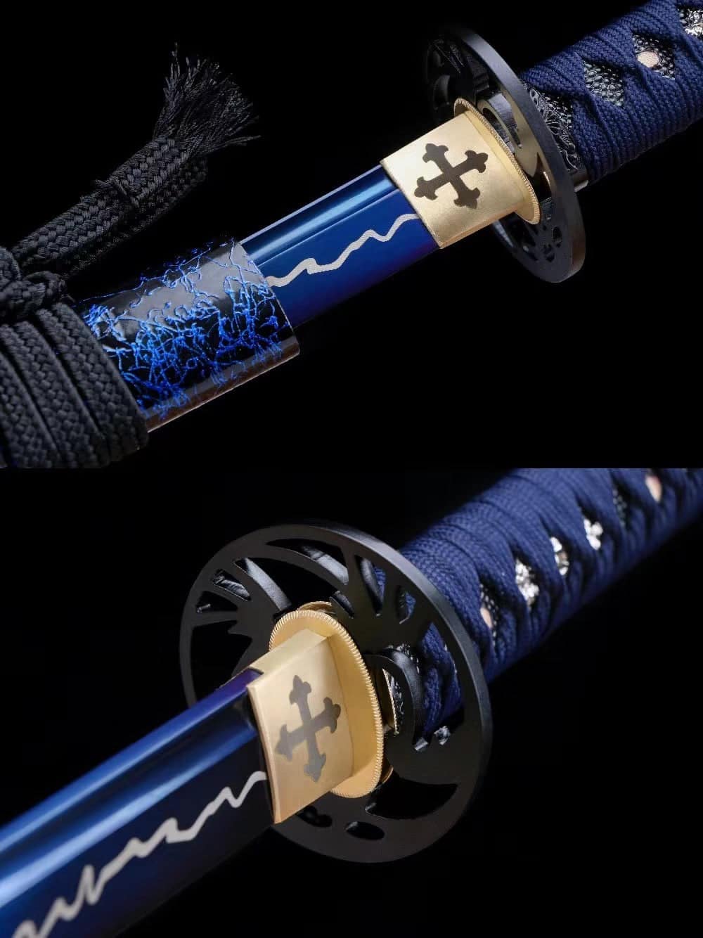Blue Katana Sword Set