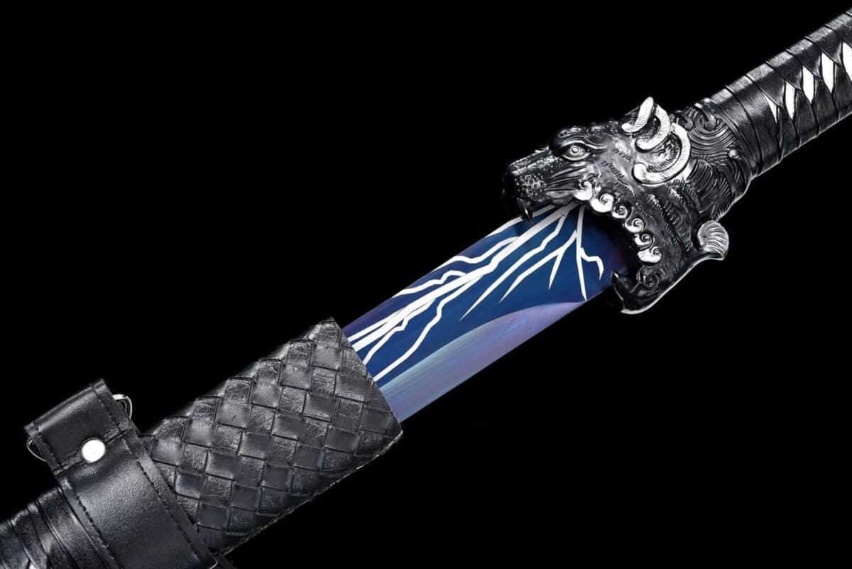 Tiger Head Chinese Blue Sword