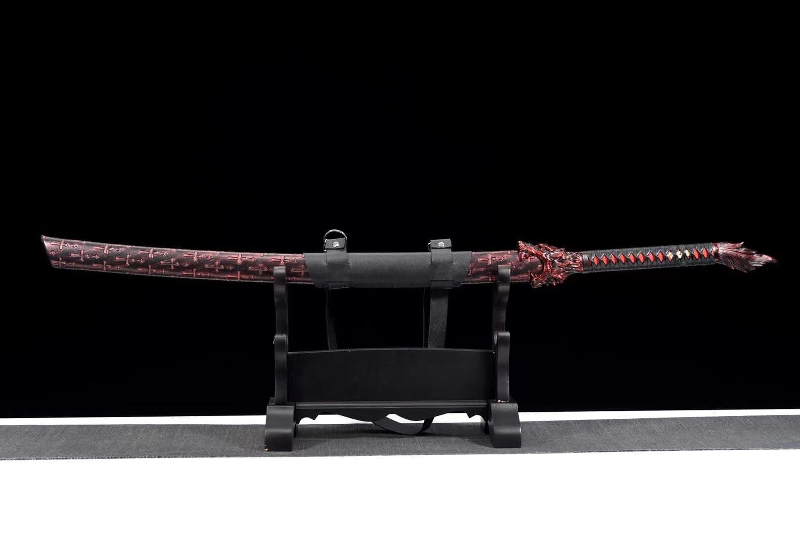 Red Flame Wolf Chinese Sword
