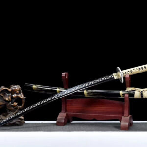 Katana Black And Gold Hilt
