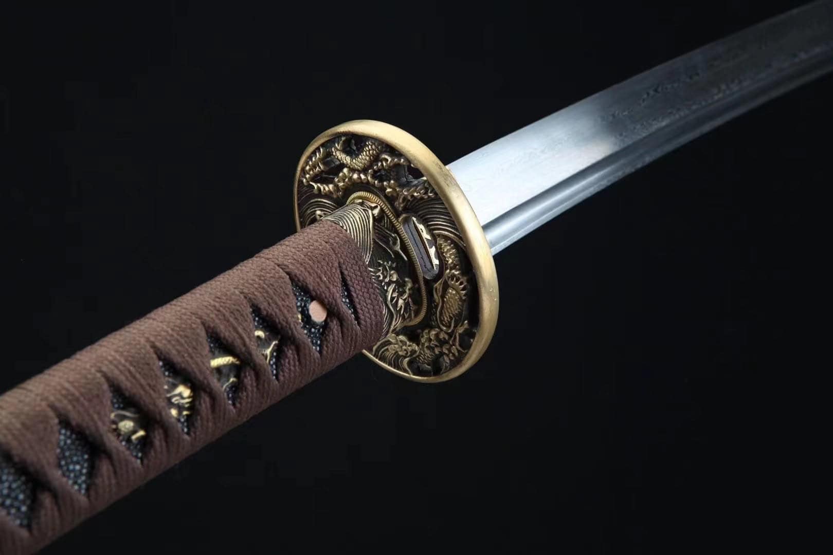 Damascus Falling Flower Katana