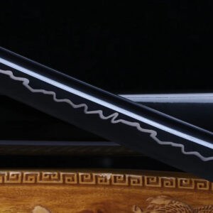 Japanese Sword Set Black Blue