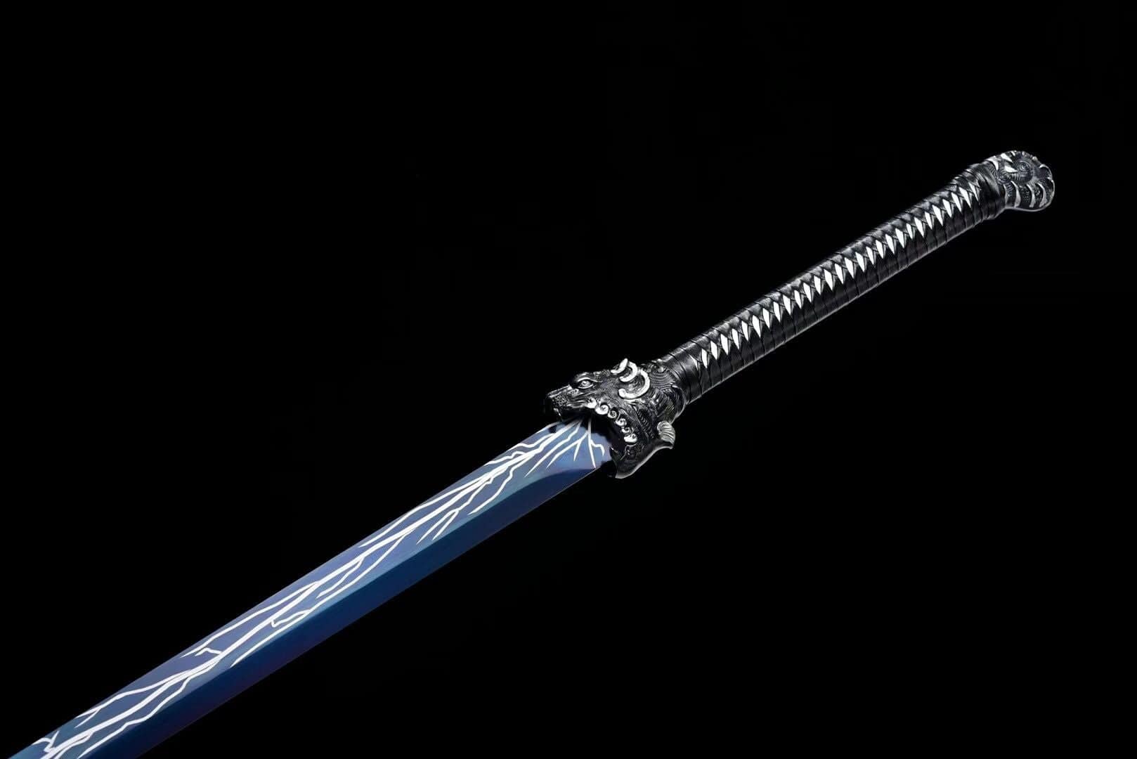 Tiger Head Chinese Blue Sword