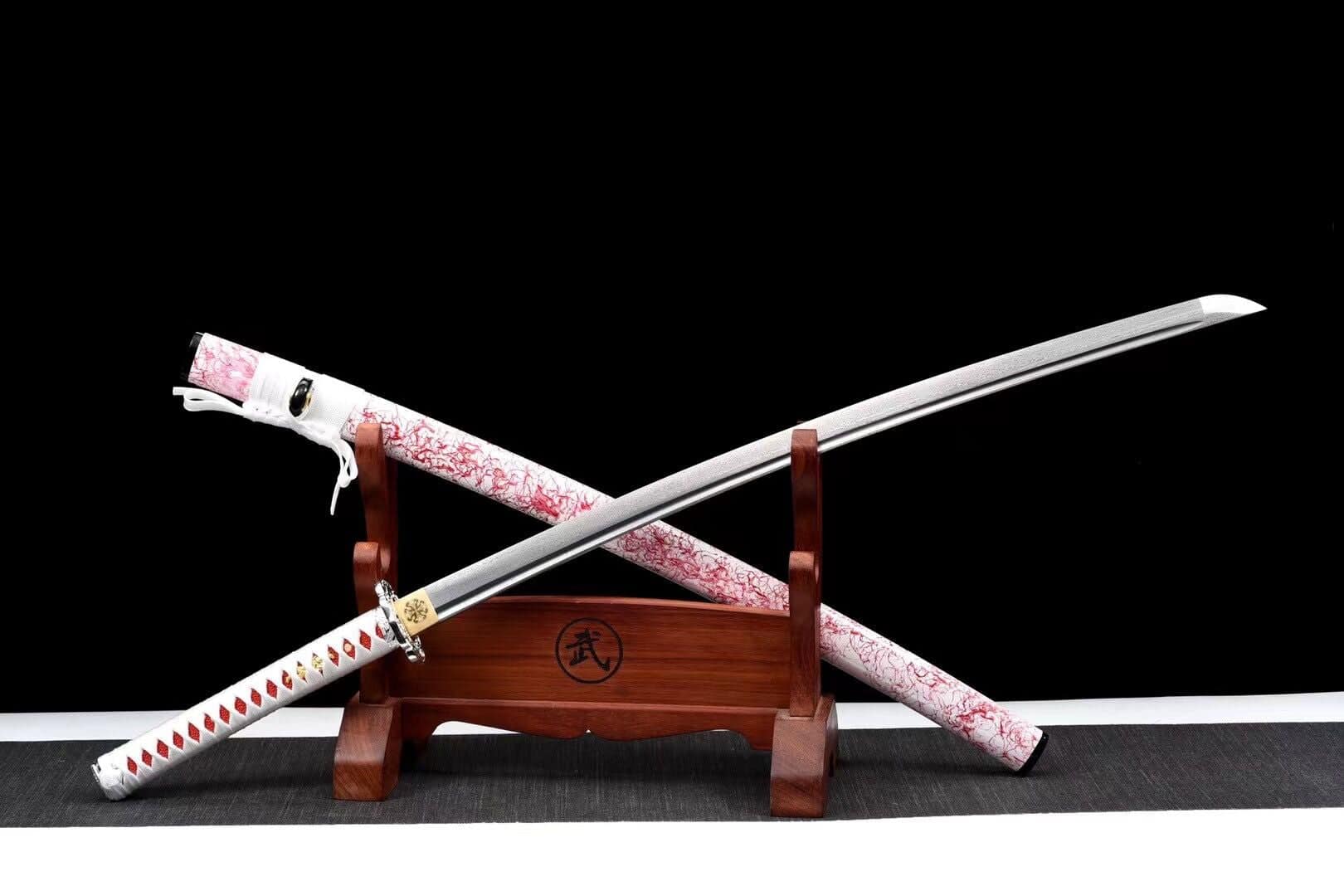 Smoke Pink And White Katana