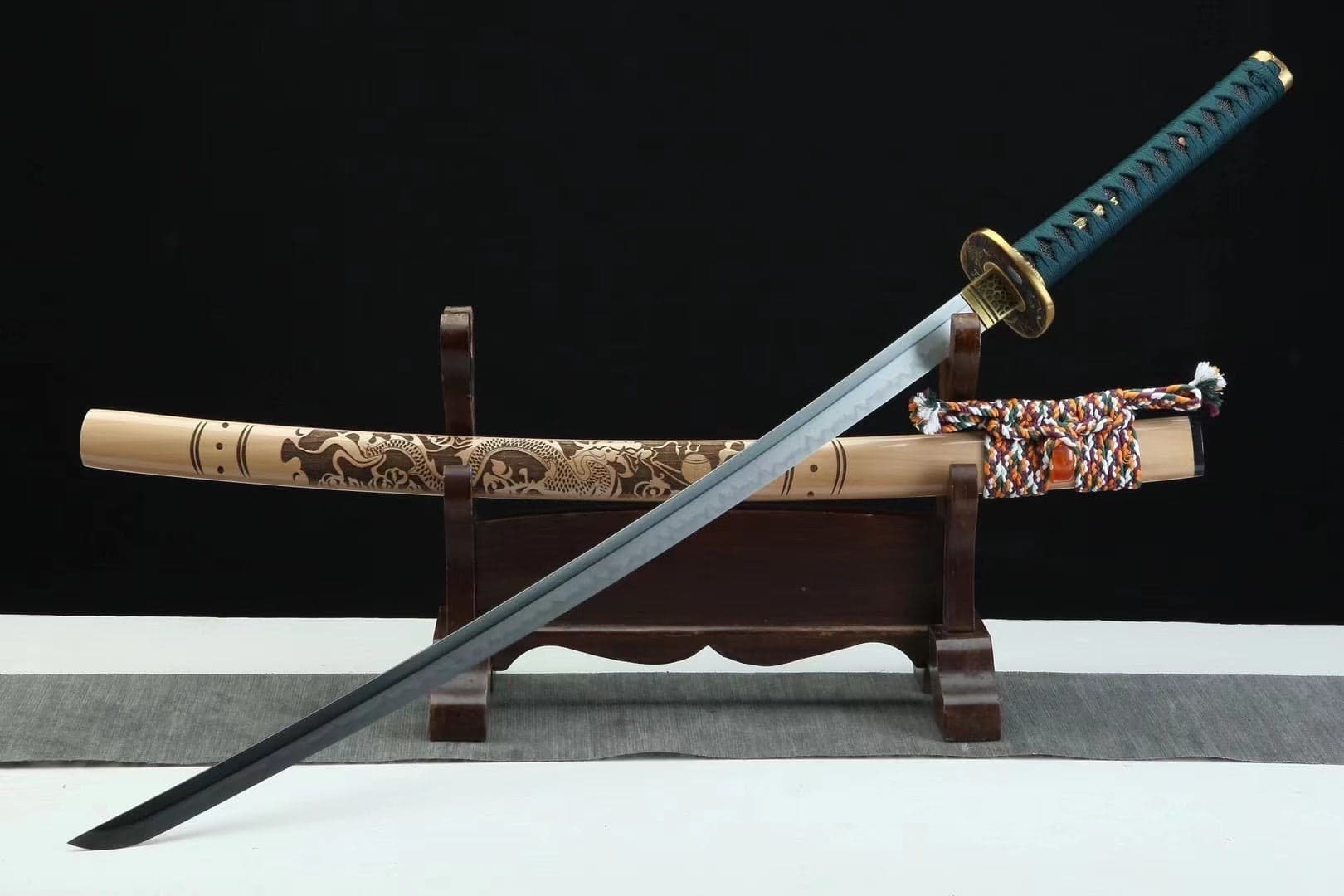 Yellow Dragon Katana Sword