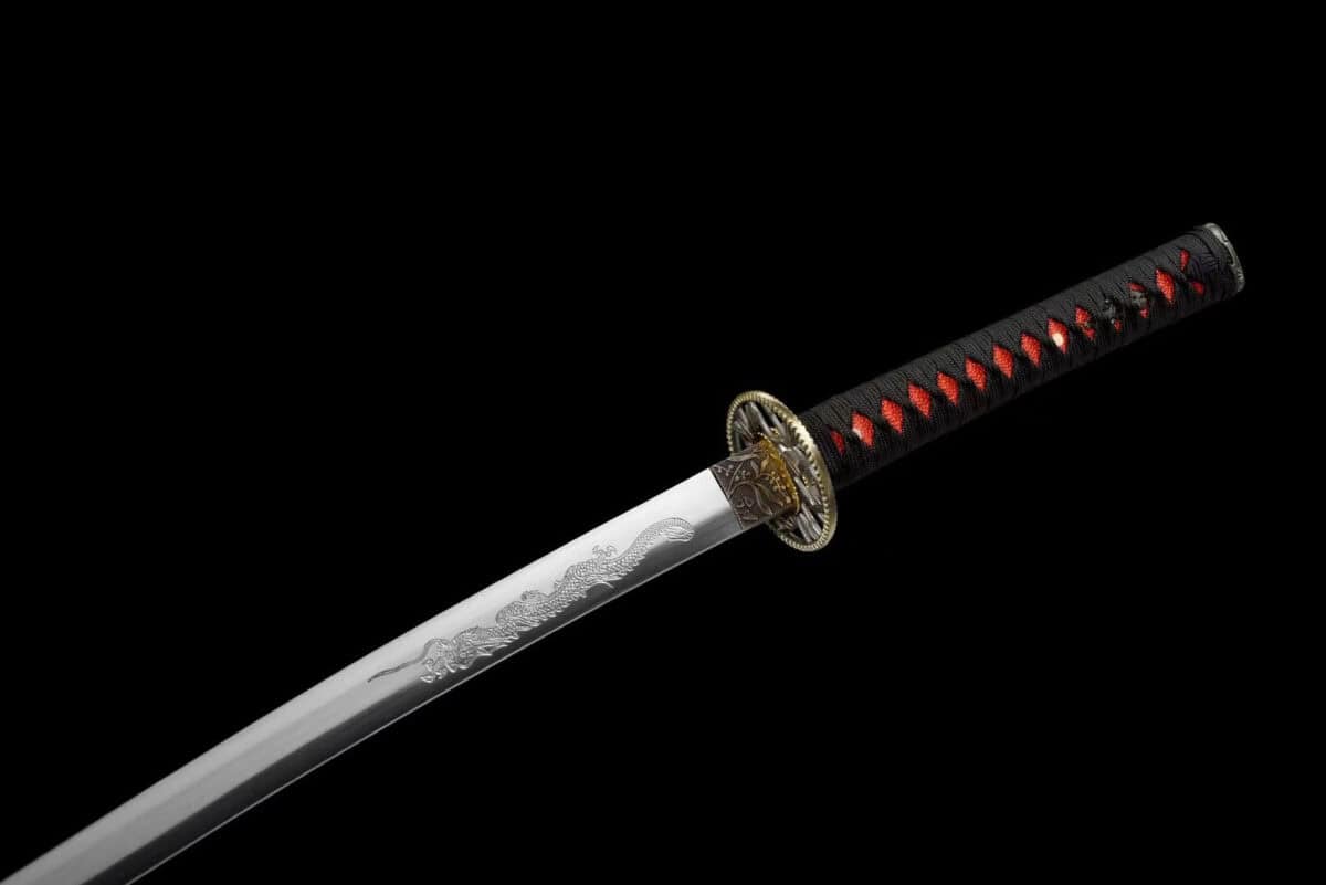 White And Purple Japanese Sword Set