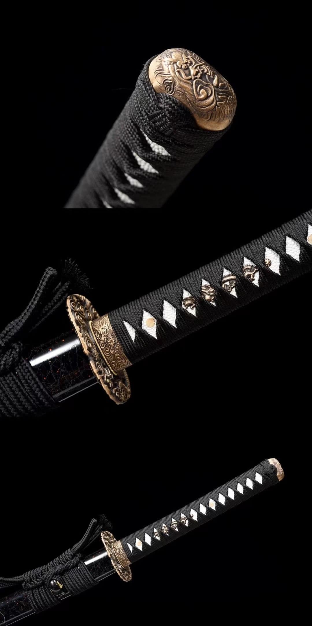 Black And Blue Ice Katana
