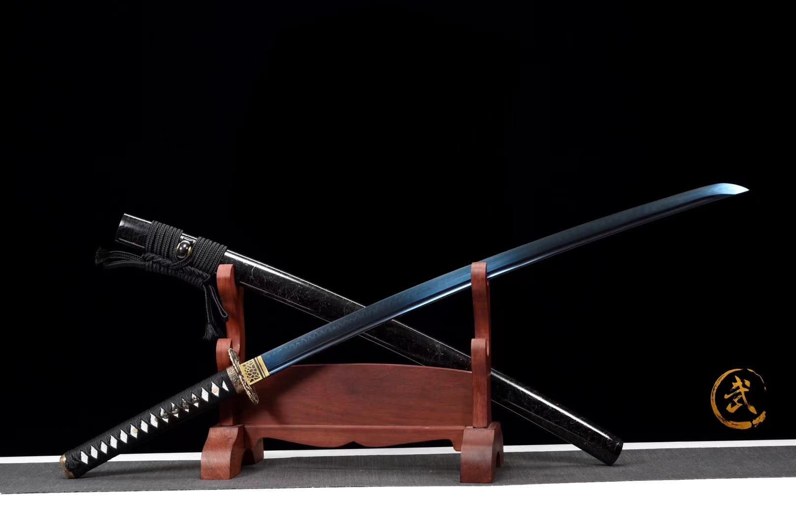 Black And Blue Ice Katana