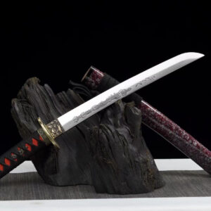 White And Purple Japanese Sword Set