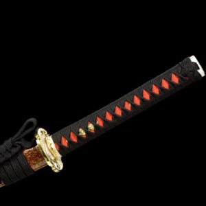 Red And Brown Japanse Swords Set