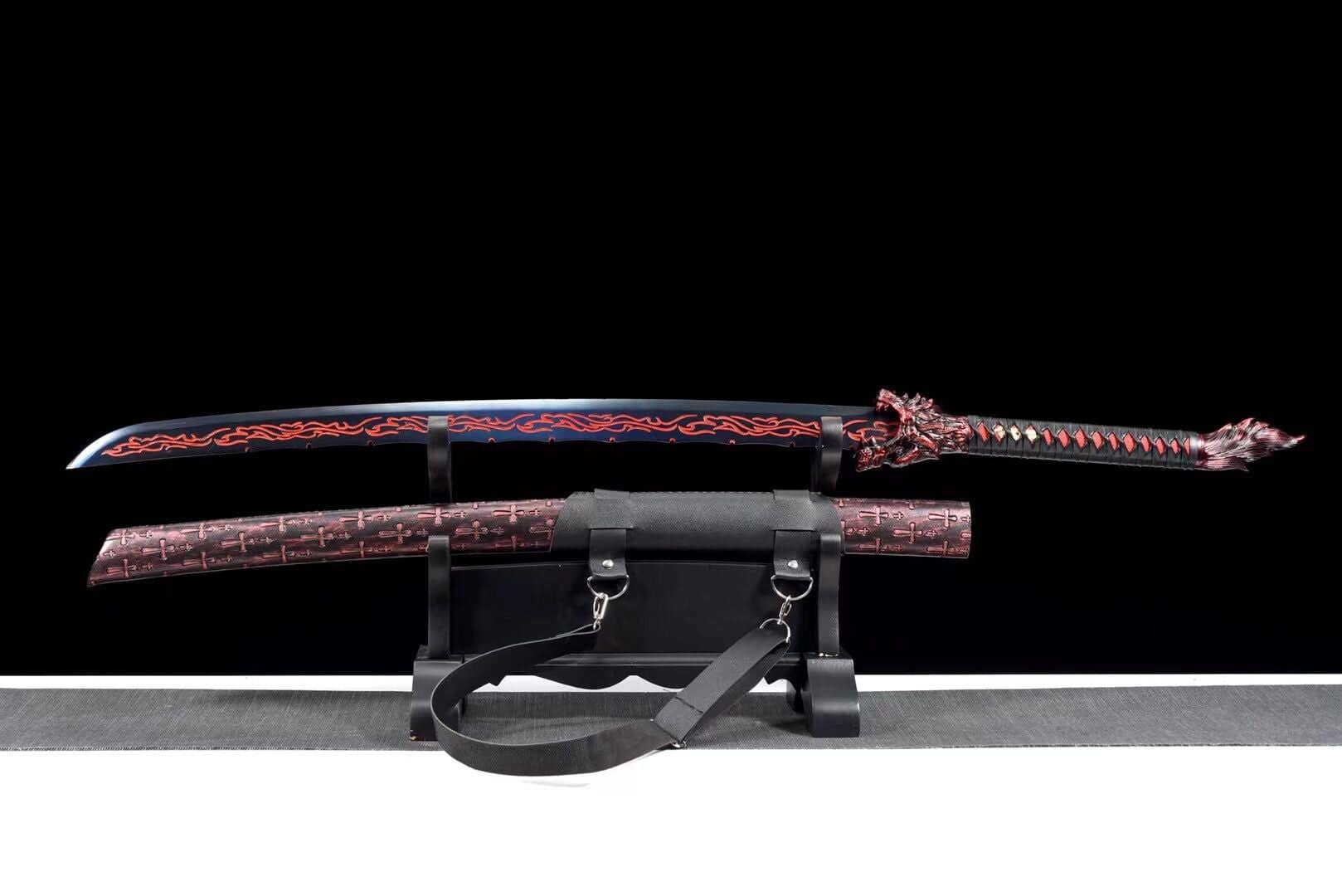 Red Flame Wolf Chinese Sword