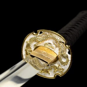 Red And Brown Japanse Swords Set