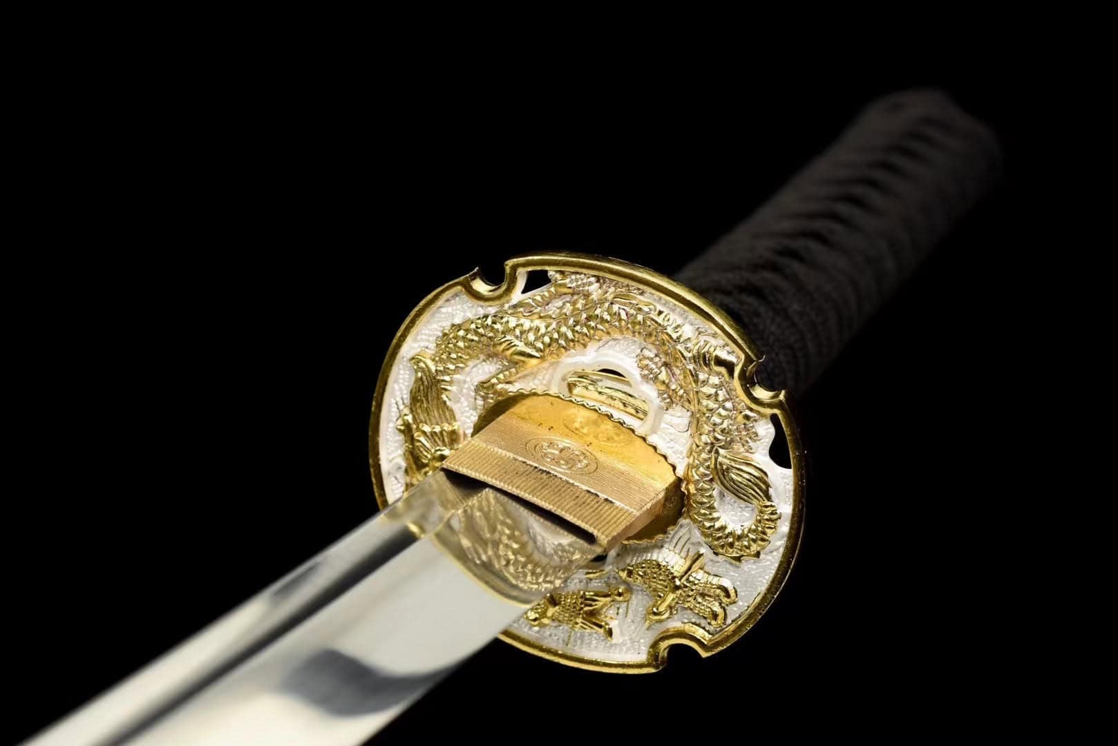 Red And Brown Japanse Swords Set