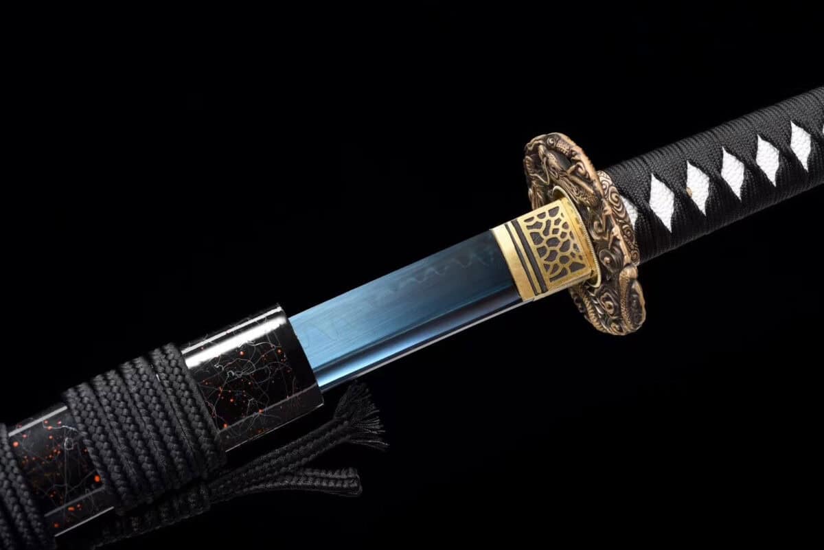 Black And Blue Ice Katana