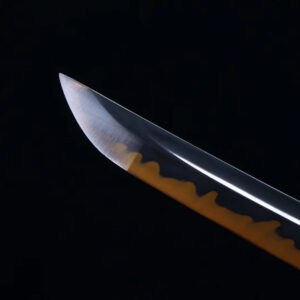 Orange And Brown Colored Blade Katana Set