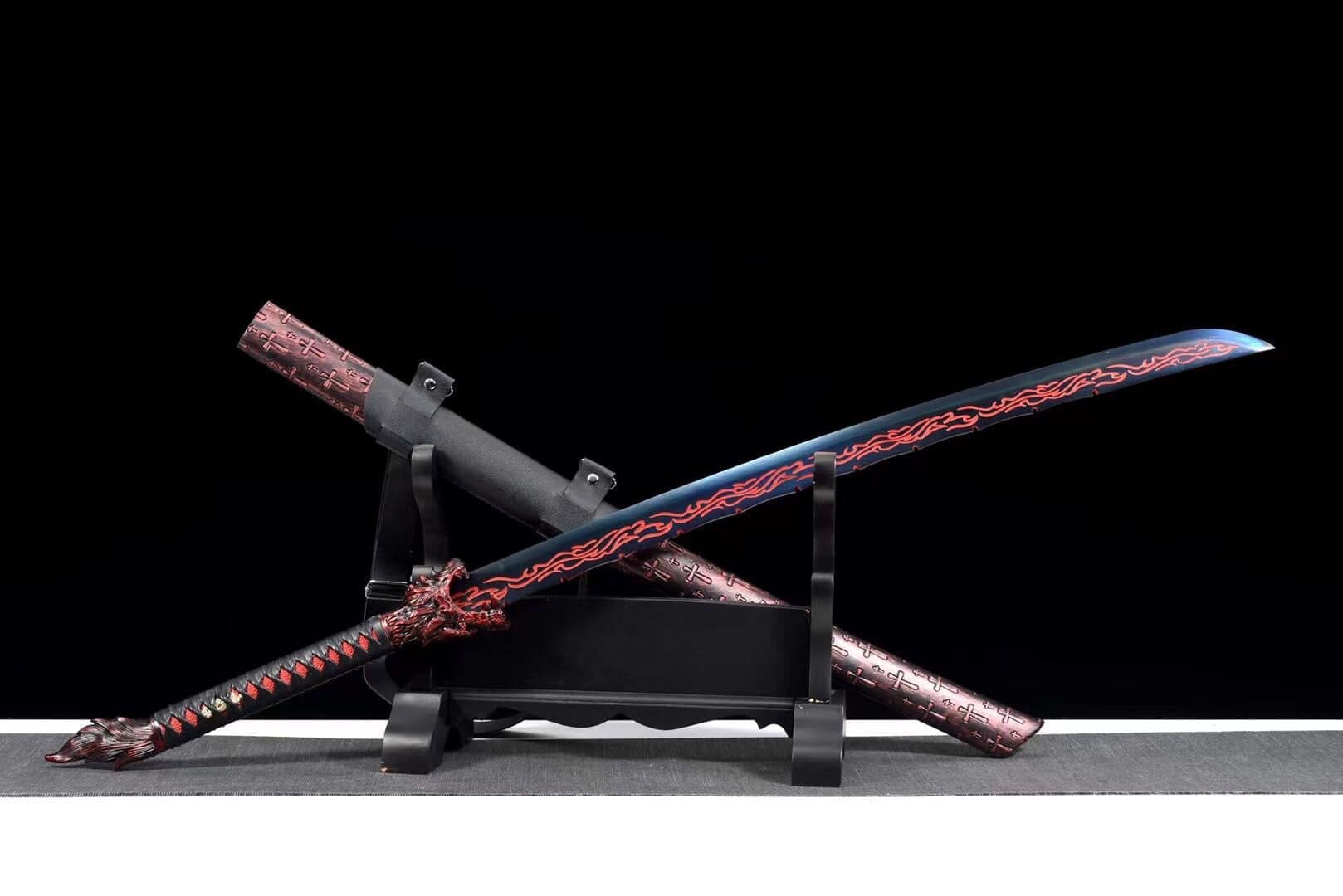 Red Flame Wolf Chinese Sword
